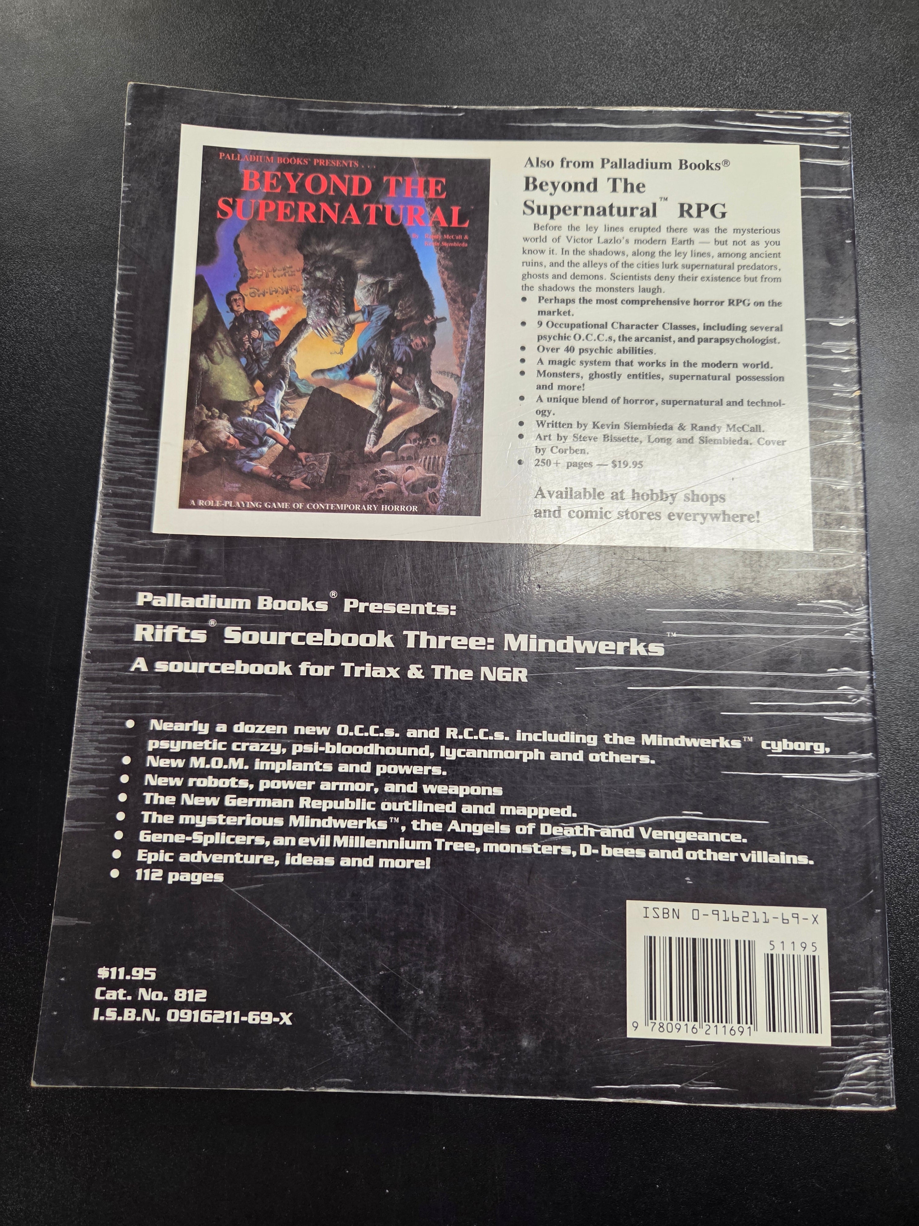 Rifts RPG: Sourcebook 3 - Mindwerks (USED)