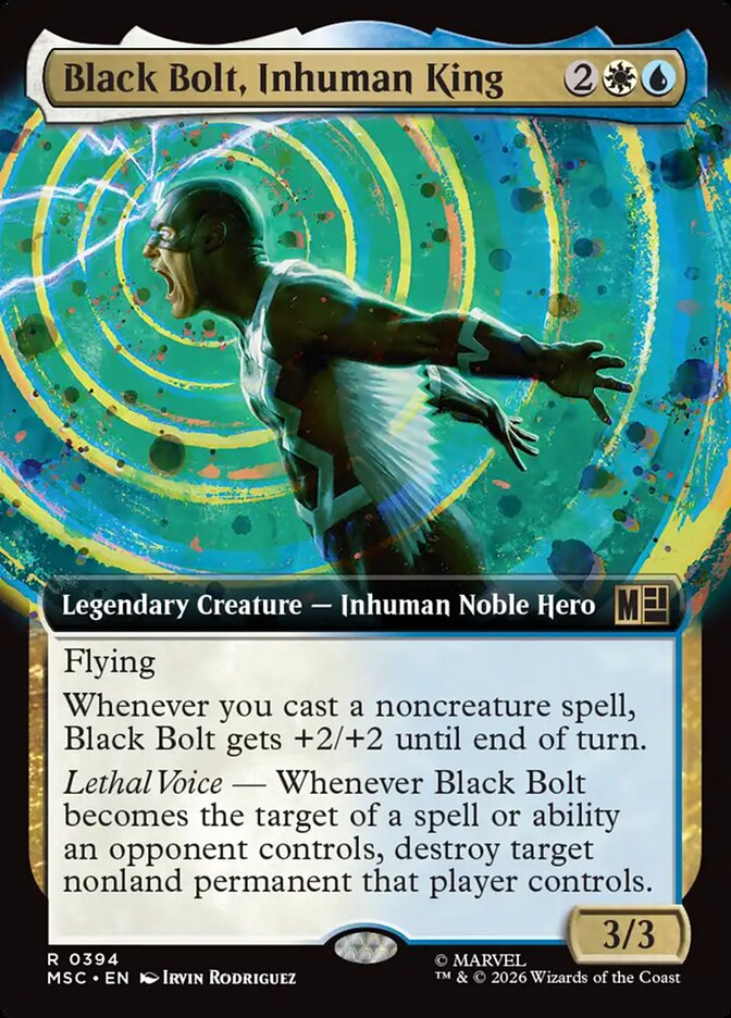 Black Bolt, Inhuman King [ #0394 Extended Art ] (MSC-R)