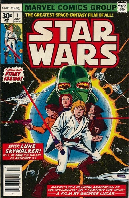 Star Wars (1977 Series .30c ) #1 (6.0) 1st Appearance of Star Wars Characters