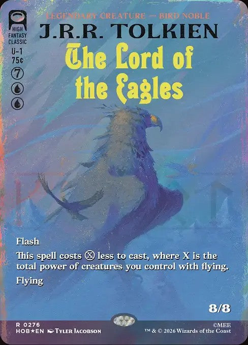 The Lord of the Eagles [ #0276 Borderless Book Cover Surge Foil ] (HOB-R)