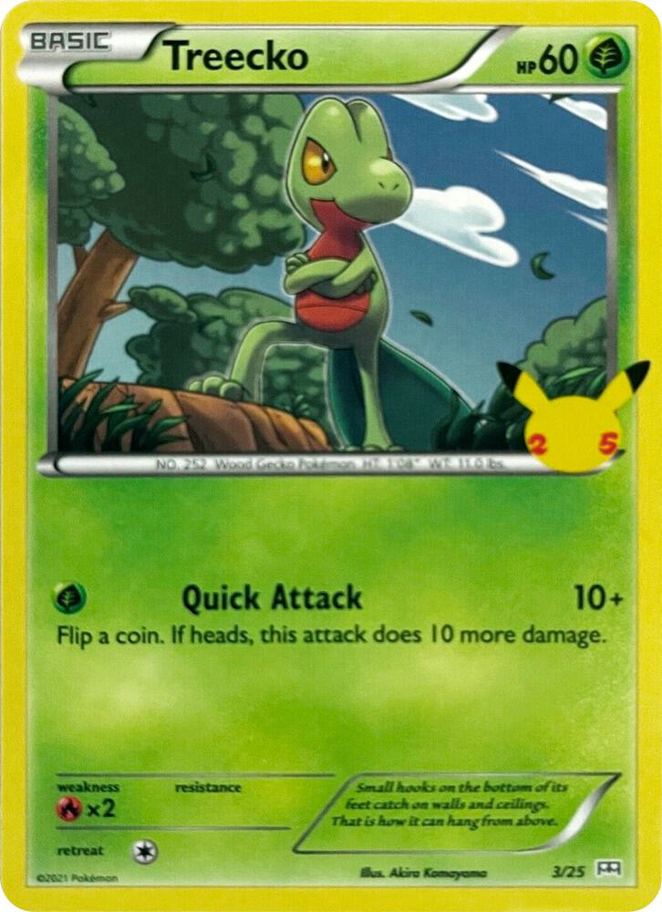 Treecko - 3/25 (MCD21) McDonald's 25th Anniversary Promo - Near Mint Holofoil
