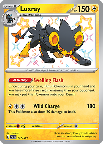 Luxray - 137/091 (PAF) Secret Rare - Near Mint Holofoil