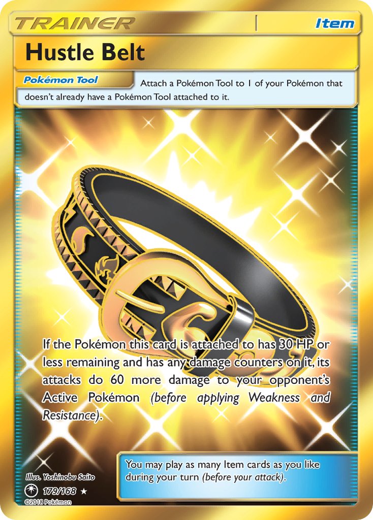 Hustle Belt (Secret) - 179/168 (CES) Secret Rare - Near Mint Holofoil