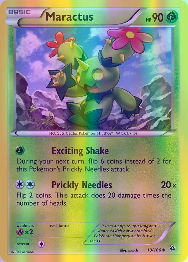 Maractus - 010/106 (FLF) Uncommon - Near Mint Reverse Holofoil