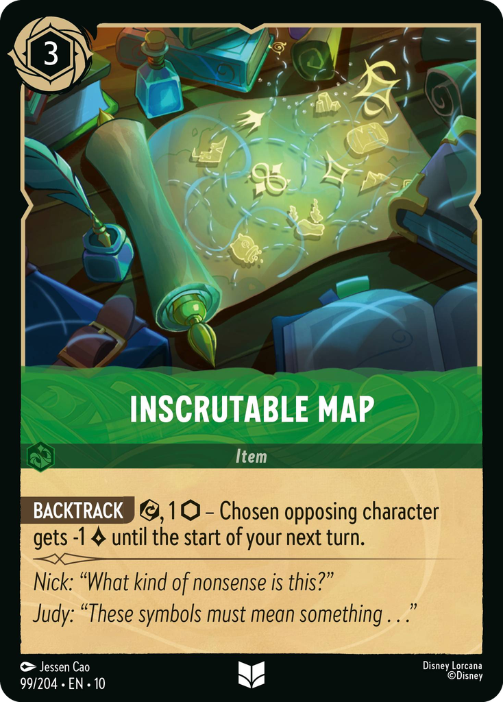Inscrutable Map (099/204 - Whispers in the Well) Uncommon