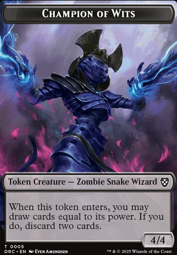 Champion of Wits  [ #0005 ] (DRC-T-FOIL) //  Zombie [ #0003 ] (DRC-T-FOIL)