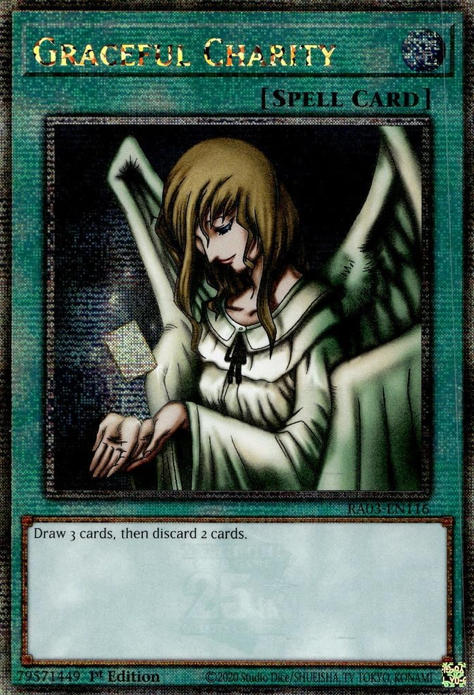 Graceful Charity (RA03-EN116) Quarter Century Secret Rare - Near Mint 1st Edition