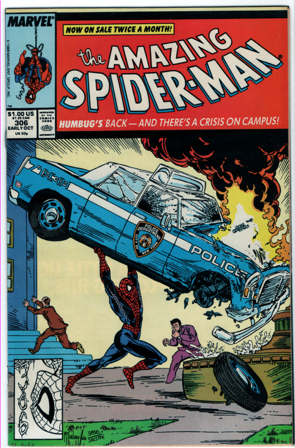 Amazing Spider-Man (1963 Series) #306 (8.5) Action Comics #1 Homage, 1st William Dukane