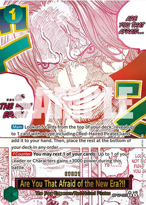 Are You That Afraid of the New Era?! (Alternate Art) - (OP17-037) (R) - The World's Strongest Warriors (OP17) Rare