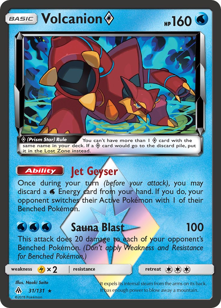 Volcanion Prism Star - 031/131 (FLI) Prism Rare - Near Mint Holofoil