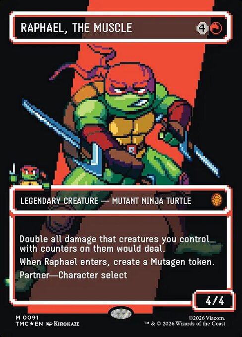 Raphael, the Muscle [ #0091 Borderless Surge Foil ] (TMC-M)