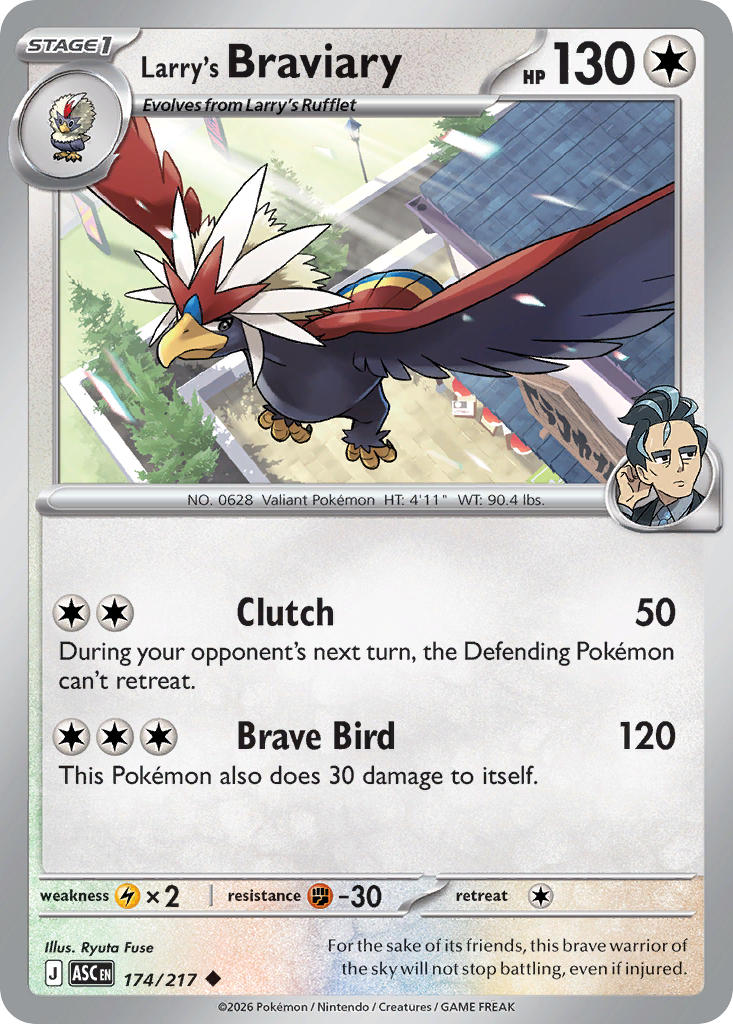 Larry's Braviary - 174/217 (ASC) Uncommon