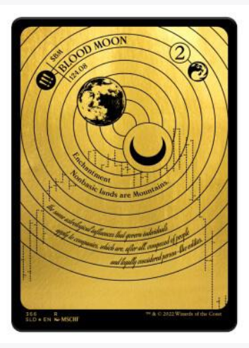 Blood Moon [#366 Gold Foil Etched] (SLD-M-FOIL)