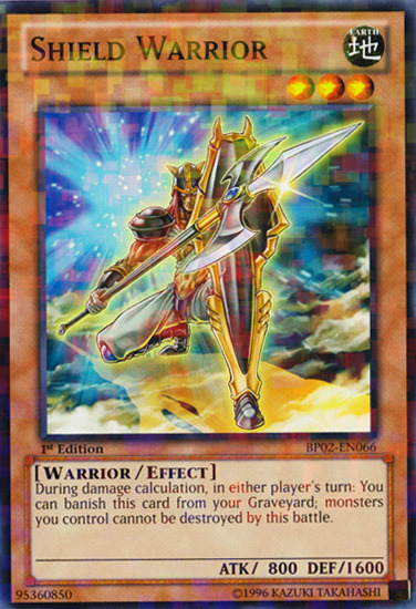 Shield Warrior (Mosaic Rare) (BP02-EN066) Mosaic Rare - Near Mint 1st Edition