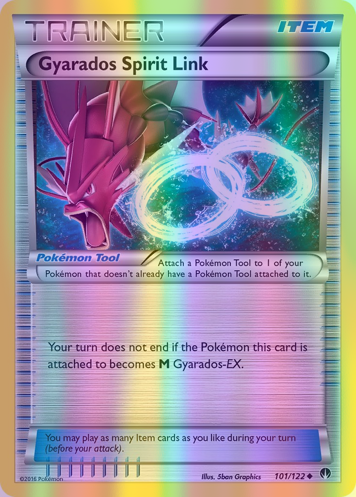 Gyarados Spirit Link - 101/122 (BKP) Uncommon - Near Mint Reverse Holofoil
