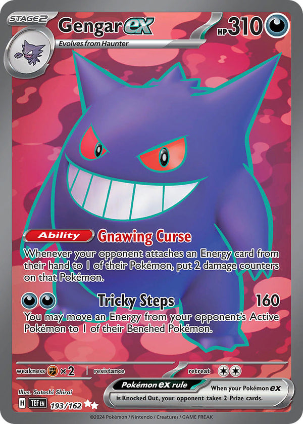 Gengar ex - 193/162 (TEF) Ultra Rare - Near Mint Holofoil