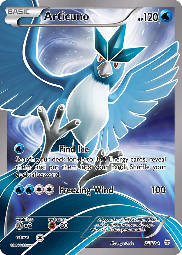 Articuno (Full Art) - 025/083 (GEN) Holo Rare - Light played Holofoil