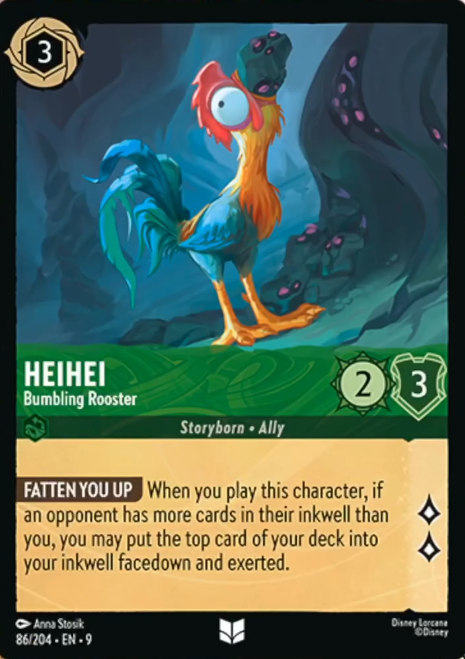 Heihei - Bumbling Rooster (Fabled - 086/204)  Uncommon