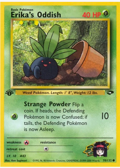 Erika's Oddish (70/132) 1st Edition