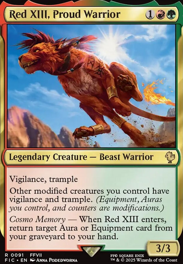 Red XIII, Proud Warrior [ #0091 ] (FIC-R)
