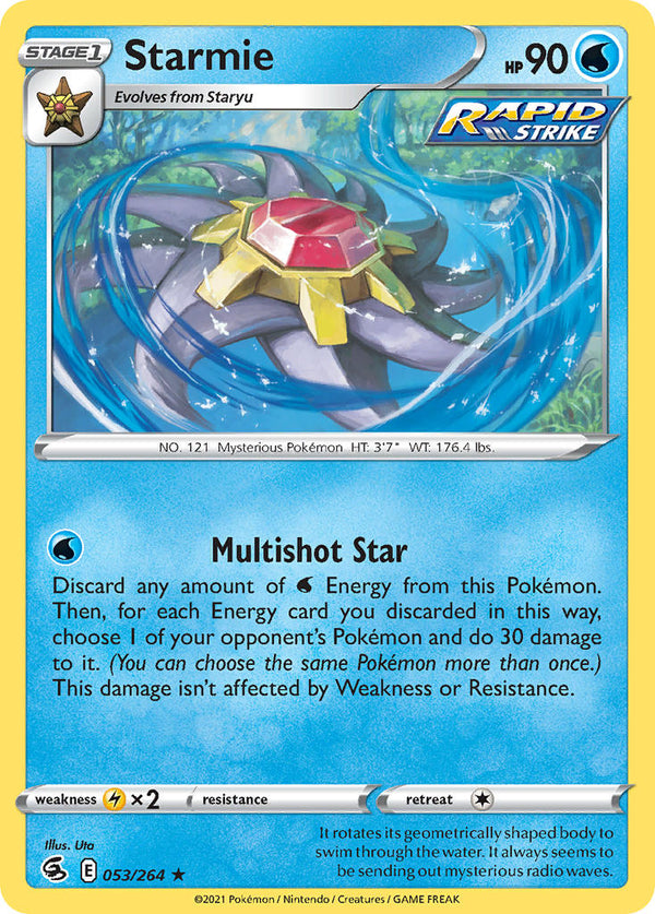 Starmie - 053/264 (SWSH08) Holo Rare - Near Mint Holofoil