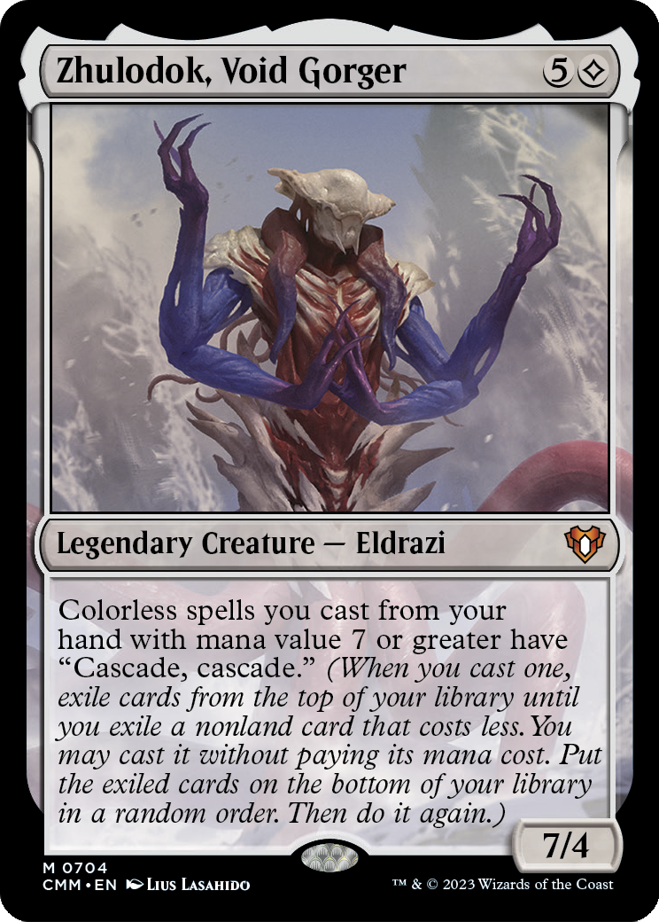 Zhulodok, Void Gorger [#0704 Commanders] (CMM-M-FOIL) Moderate Play