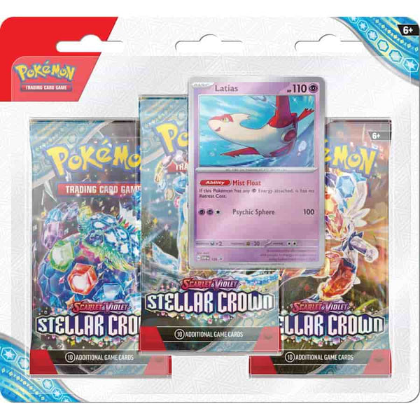 Pokemon TCG: S&V07 Stellar Crown - 3 Pack Blister