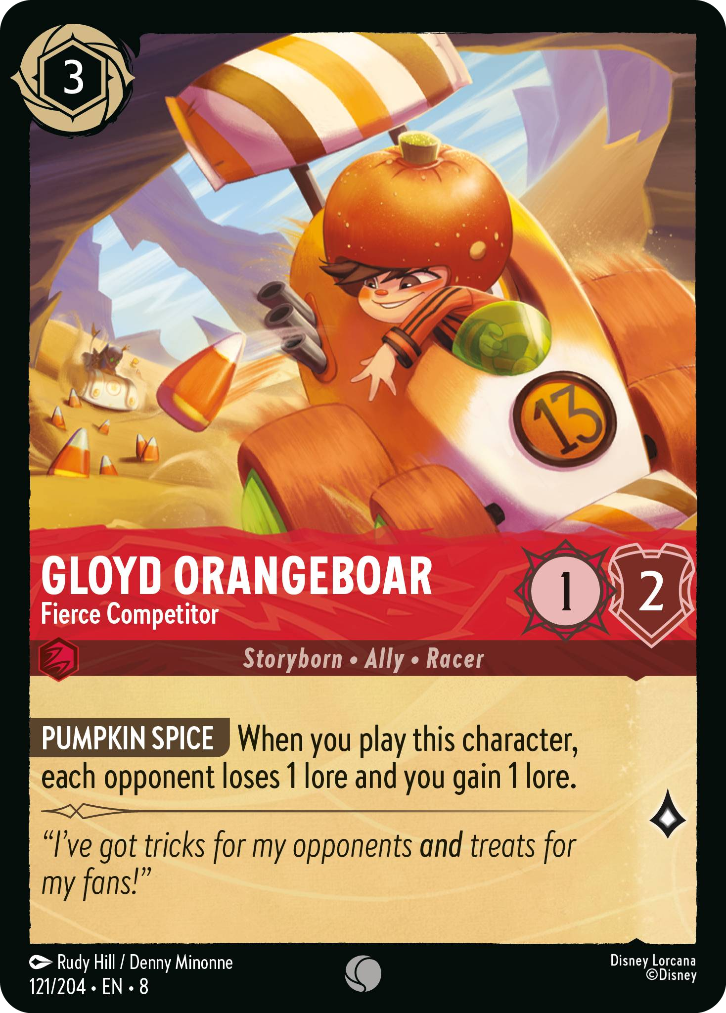 Gloyd Orangeboar - Fierce Competitor (Reign of Jafar - 121/204 ) Common