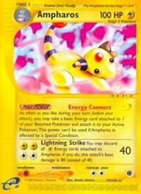 Ampharos - 034/165 (EX) Rare - Heavy Play Reverse Foil