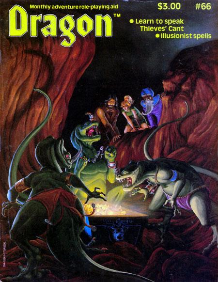 Dragon Magazine #66 (USED) "Thieves' Cant" dictionary.
