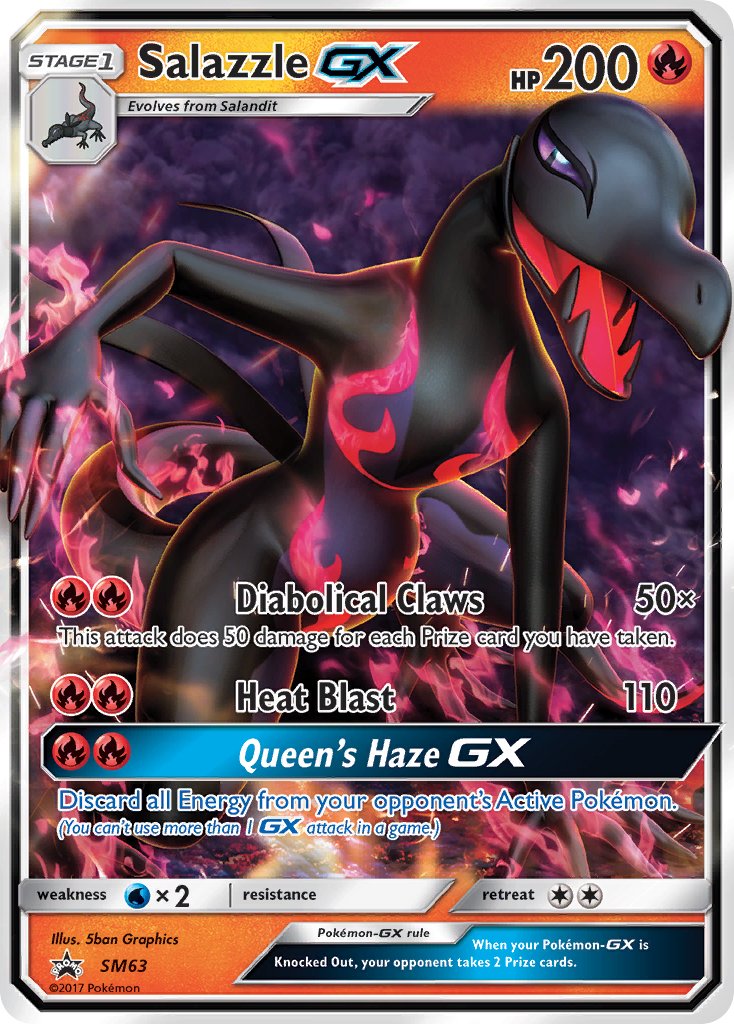 Salazzle GX - SM63 (SM:PR) Promo - Near Mint Holofoil