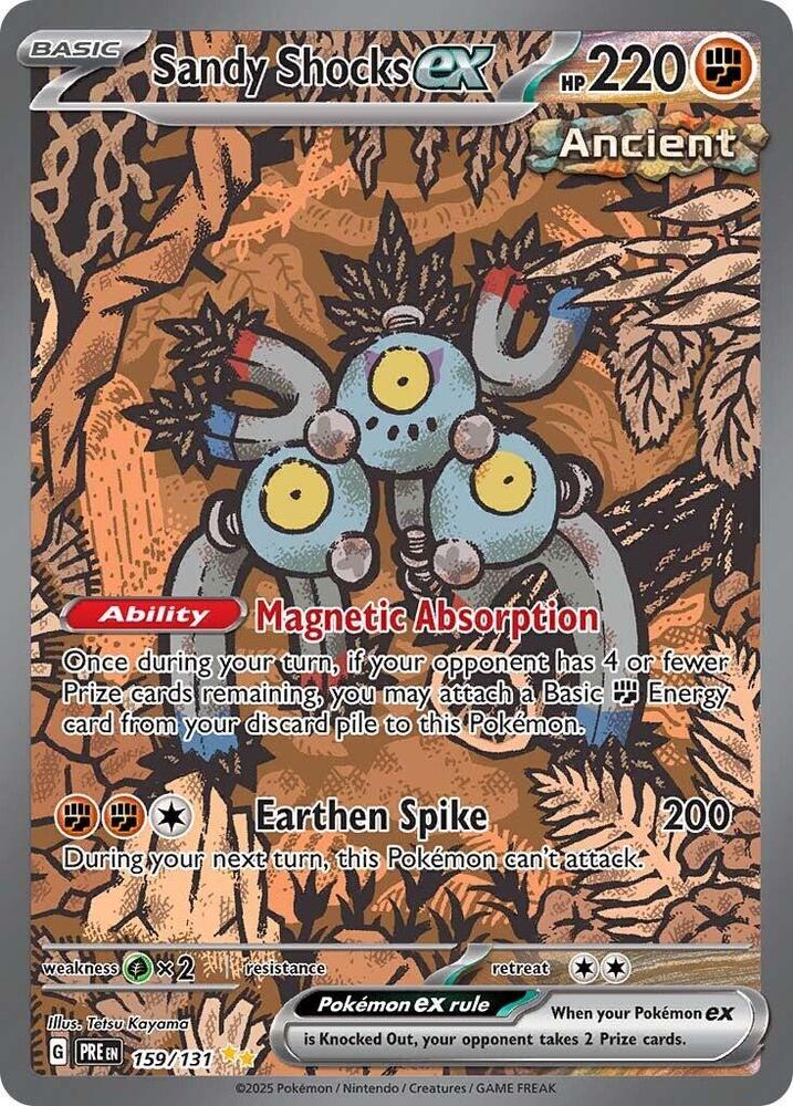 Sandy Shocks ex - 159/131 (PRE) Special Illustration Rare - Heavy Play Holofoil