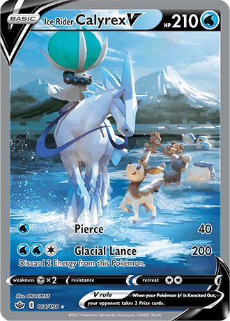 Ice Rider Calyrex V (Alternate Full Art) - 164/198 (SWSH06) Ultra Rare - Near Mint Holofoil