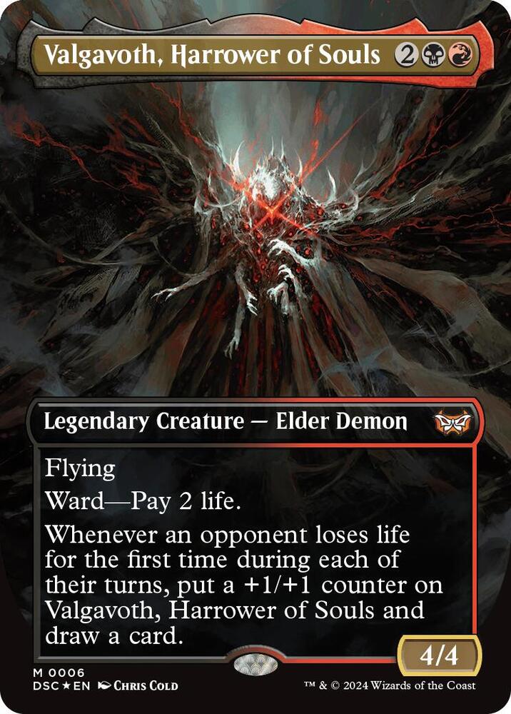 Valgavoth, Harrower of Souls [#0006 Commander] (DSC-M-FOIL) Light Play