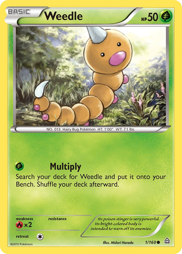 Weedle - 001/160 (PRC) Common - Near Mint