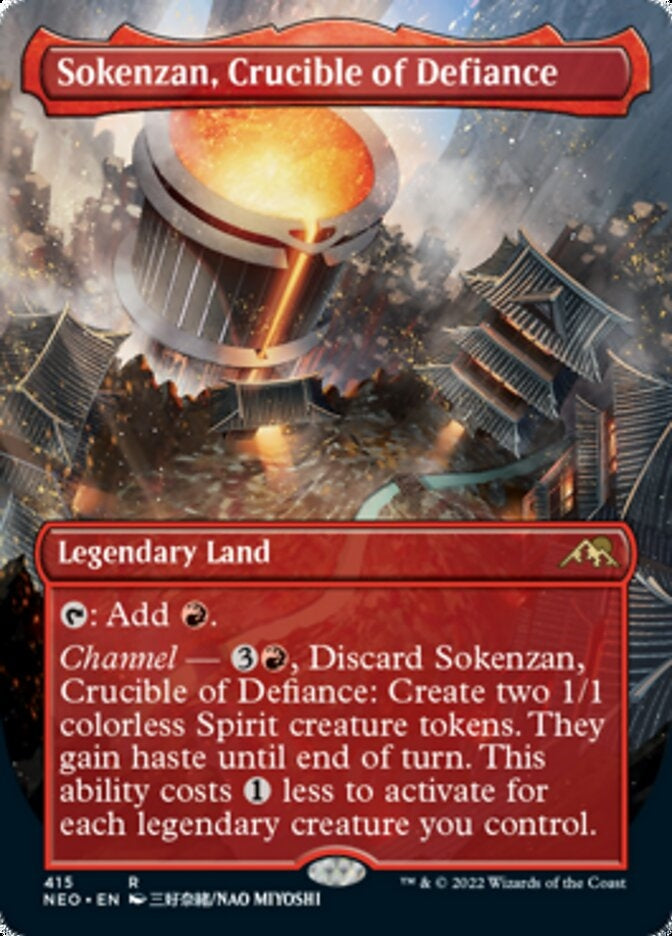 Sokenzan, Crucible of Defiance [#415 Alternate-Art Borderless] (NEO-R)