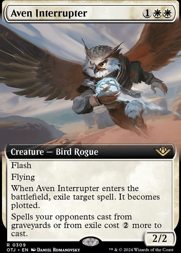 Aven Interrupter [#0309 Extended Art] (OTJ-R-FOIL)