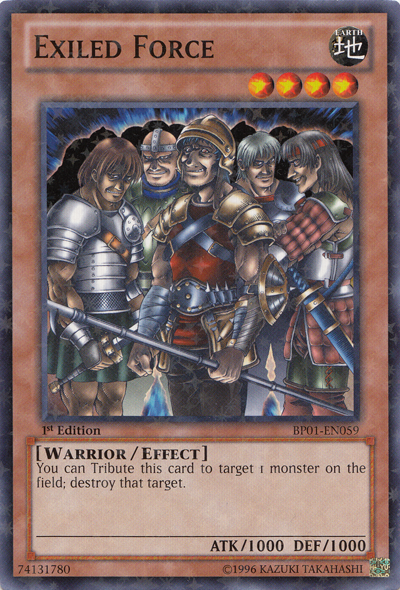 Exiled Force (Starfoil) (BP01-EN059) Starfoil Rare - Near Mint 1st Edition