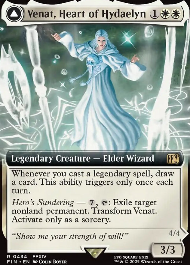 Venat, Heart of Hydaelyn // Hydaelyn, the Mothercrystal [ #0434 Extended Art ] (FIN-R)