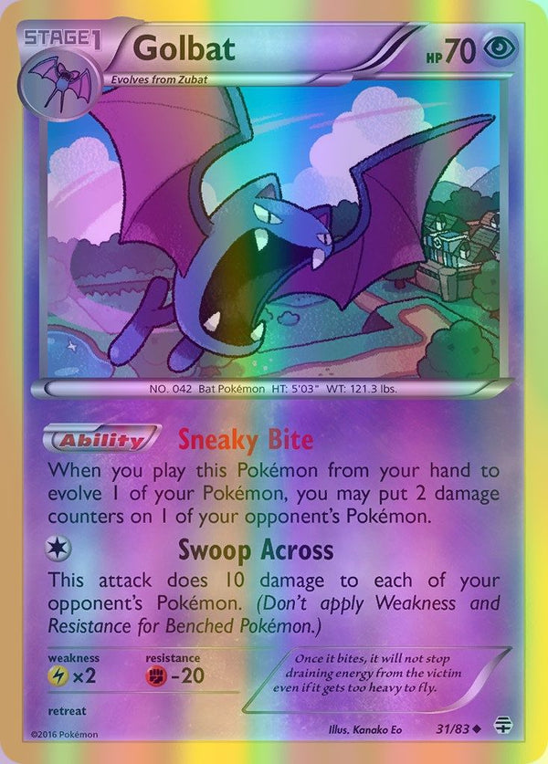 Golbat - 031/083 (GEN) Uncommon - Near Mint Reverse Holofoil