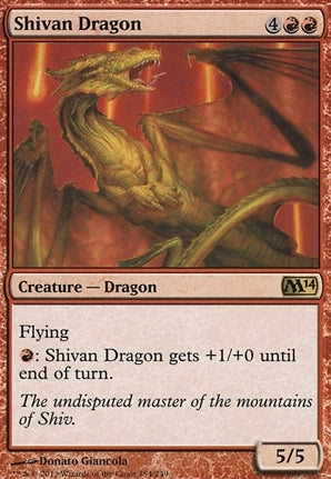 Shivan Dragon (M14-R-FOIL)