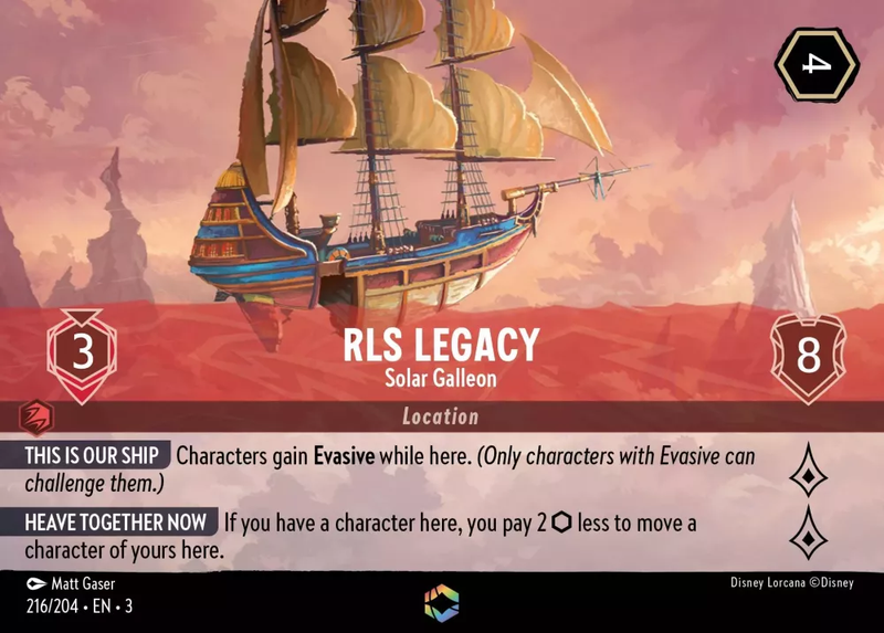 RLS Legacy - Solar Galleon (Alternate Art) (Into the Inklands 216/204) Enchanted - Near Mint Holofoil