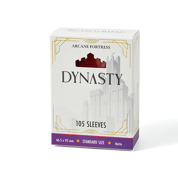 Arcane Fortress: Standard Matte - Dynasty: Crimson Red (105 ct)