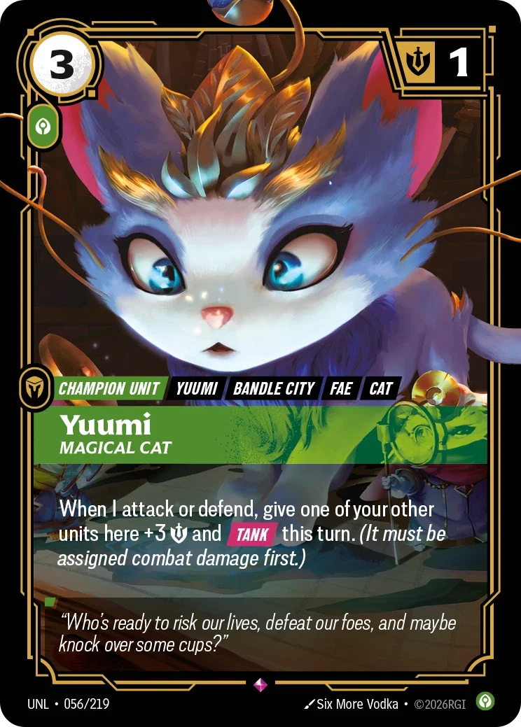 Yuumi - Magical Cat - 056/219 (UNL)  Rare