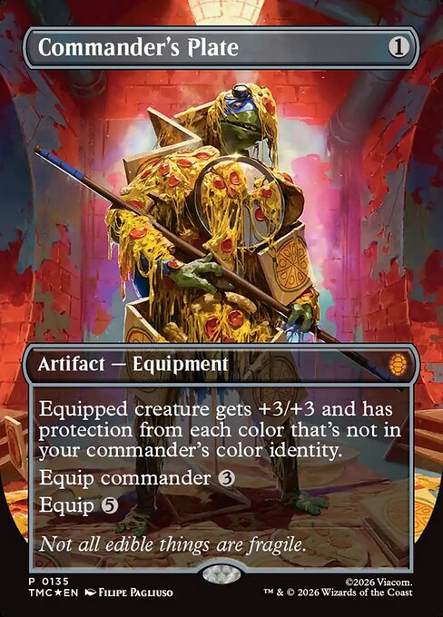 Commander's Plate [ #0135 Borderless ] (TMC-P)