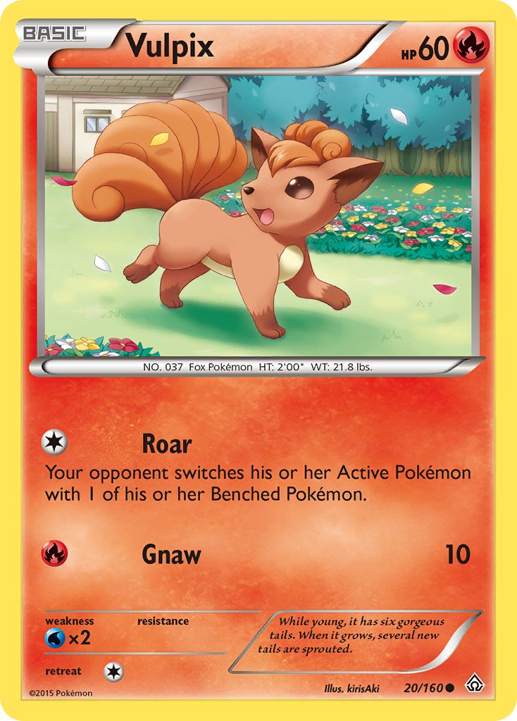 Vulpix - 020/160 (PRC) Common - Near Mint