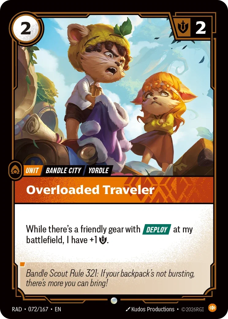 Overloaded Traveler - 072/167 (RAD) Common