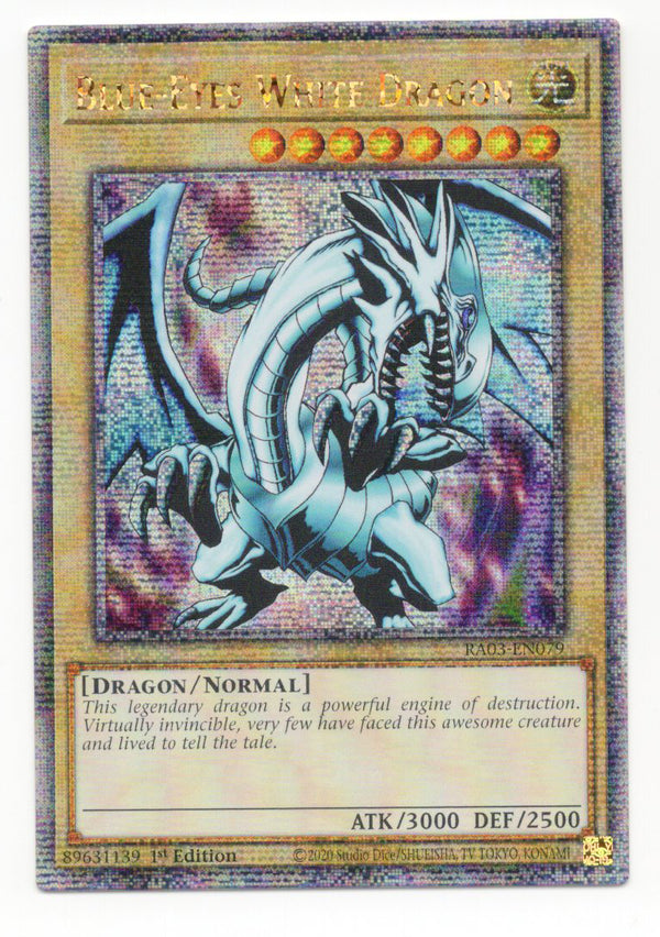 Blue-Eyes White Dragon (RA03-EN079) Quarter Century Secret Rare - Near Mint 1st Edition