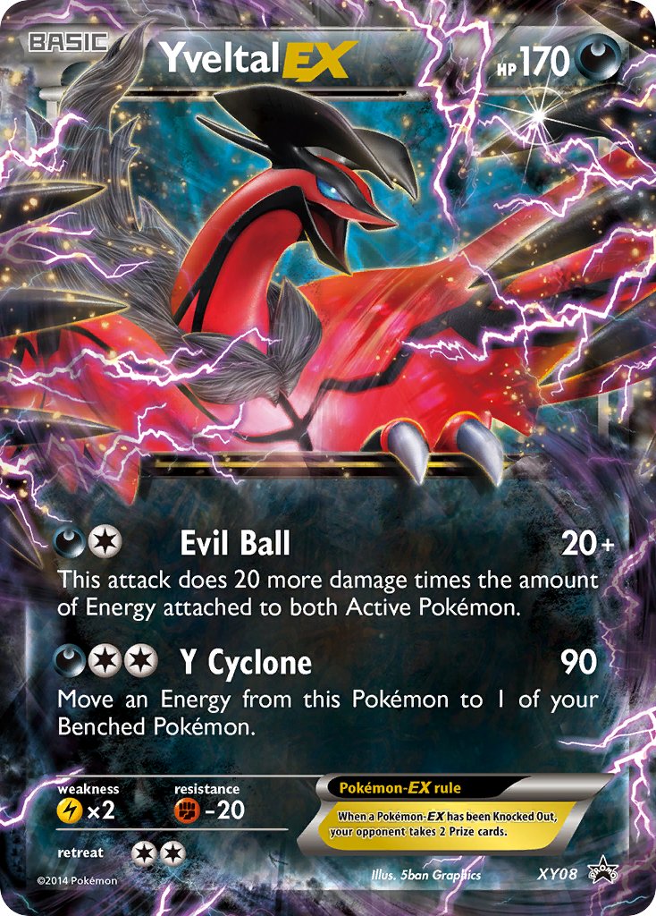 Yveltal EX - XY08 (XY:PR) Promo - Near Mint Holofoil
