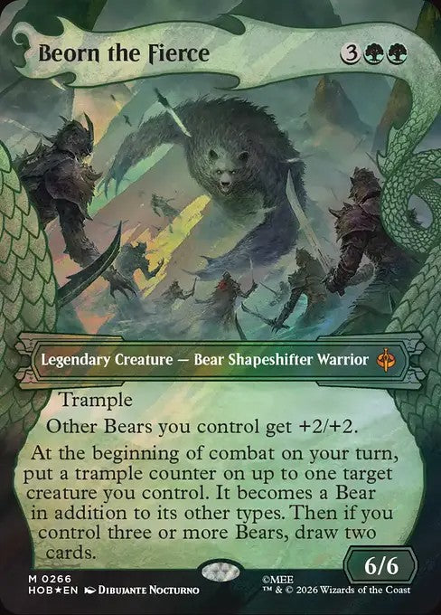 Beorn the Fierce [ #0266 Showcase Dragon Hoard Frame Surge Foil ] (HOB-M)